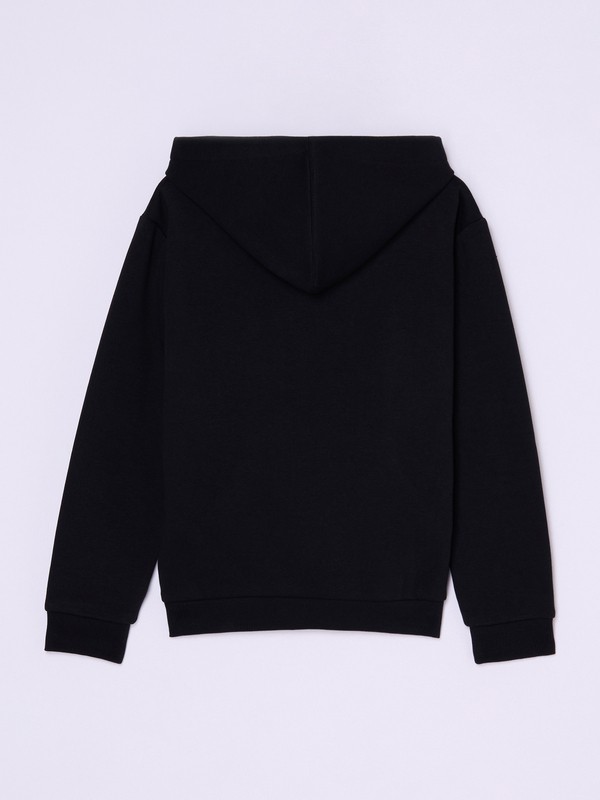 Surf Feeling Brushed Sweat capuche Noir Fille 4-16