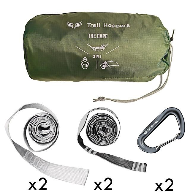 TRAIL HOPPERS - HAMAC TARP PONCHO LA CAPE 3 EN 1