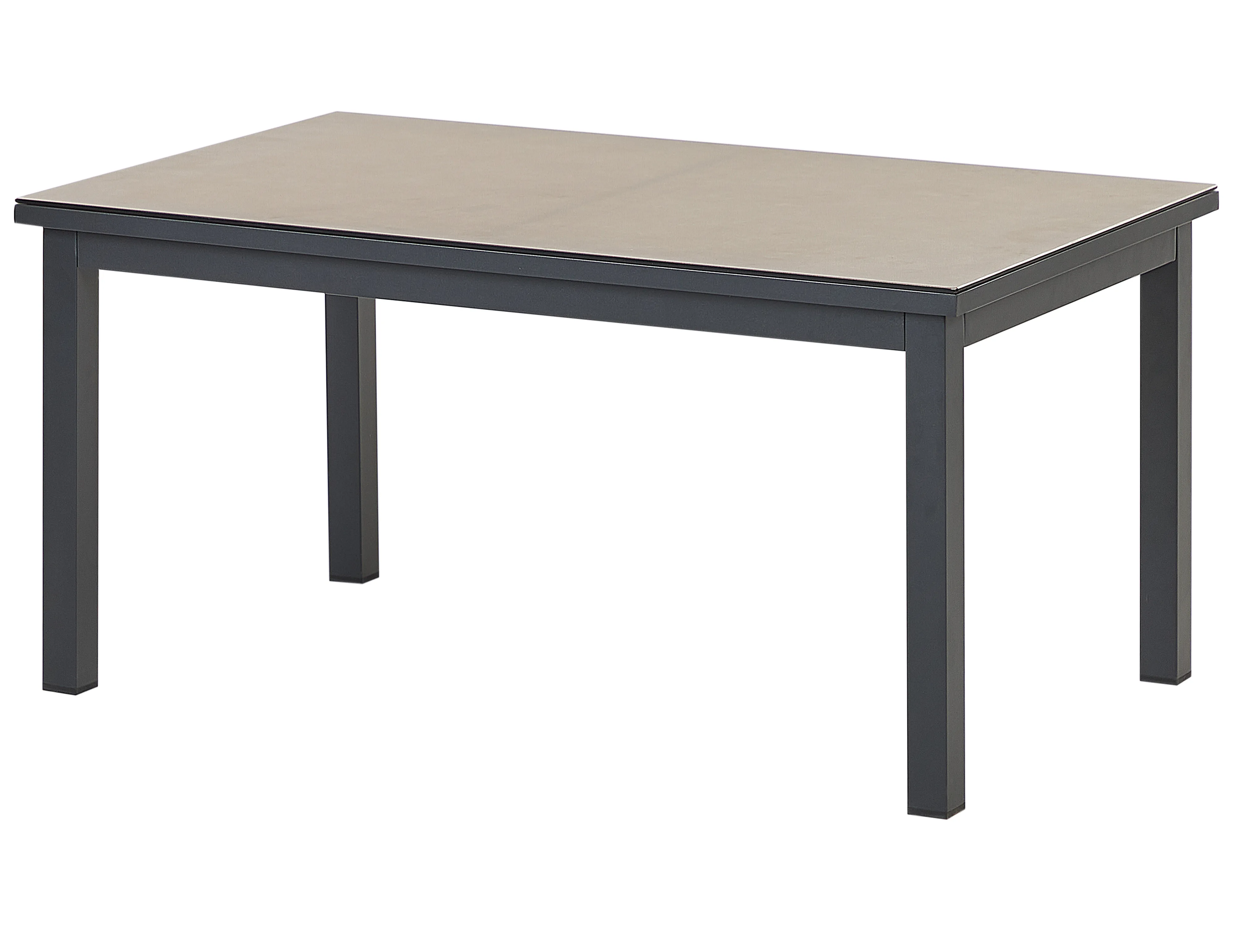 Tuin hoekloungeset met tafel 5-zits MESSINA linkszijdig Metaal Zandbeige