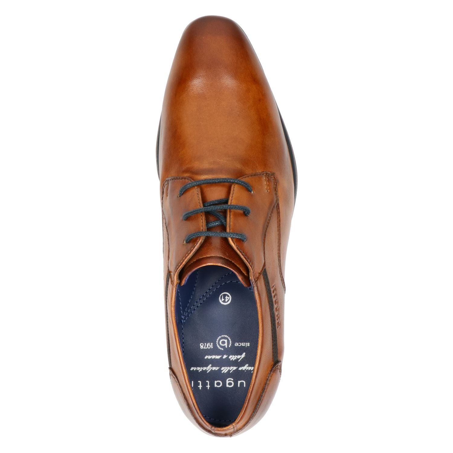 heren veterschoen Bugatti Cognac