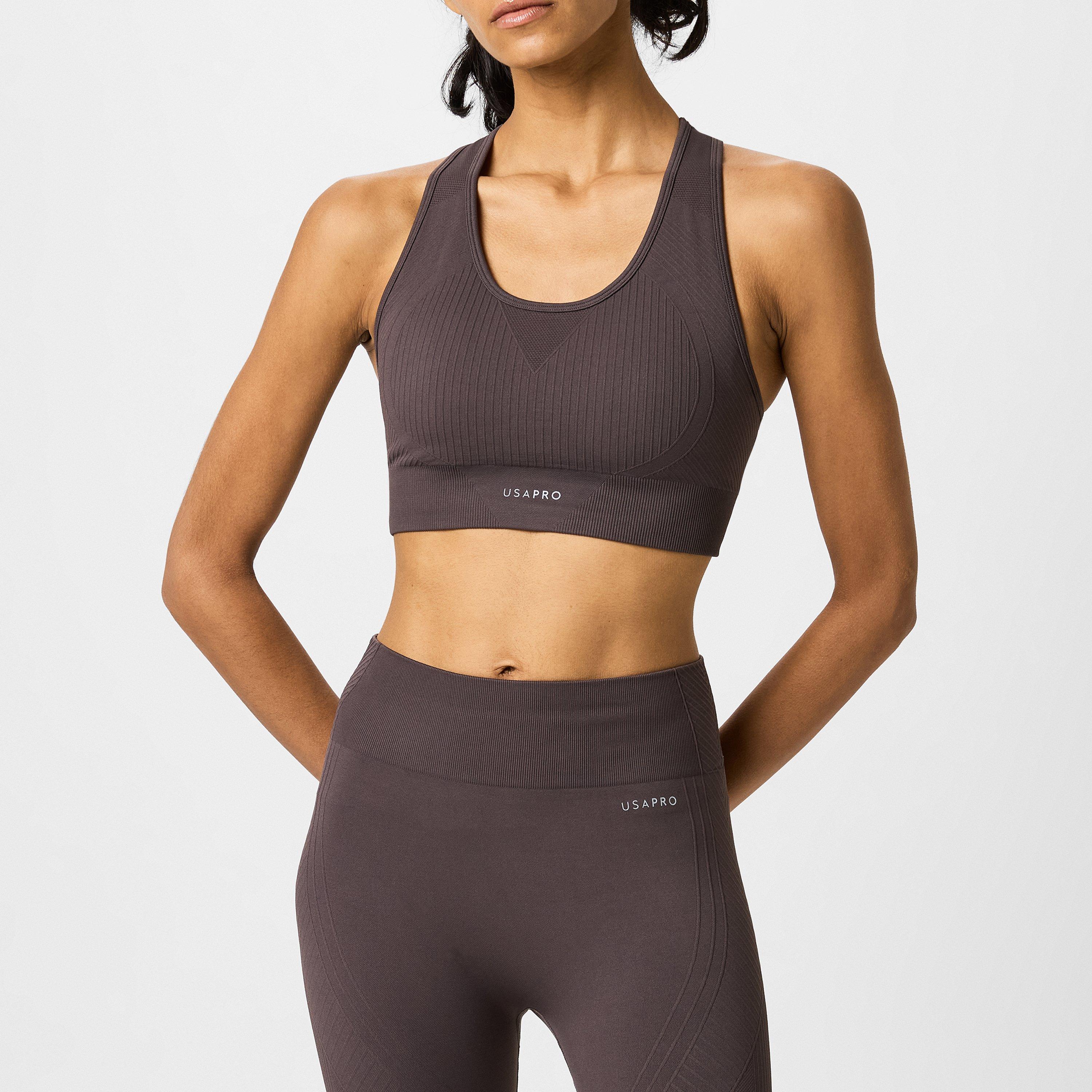 USA Pro UP Seamless Crop Sports Bra