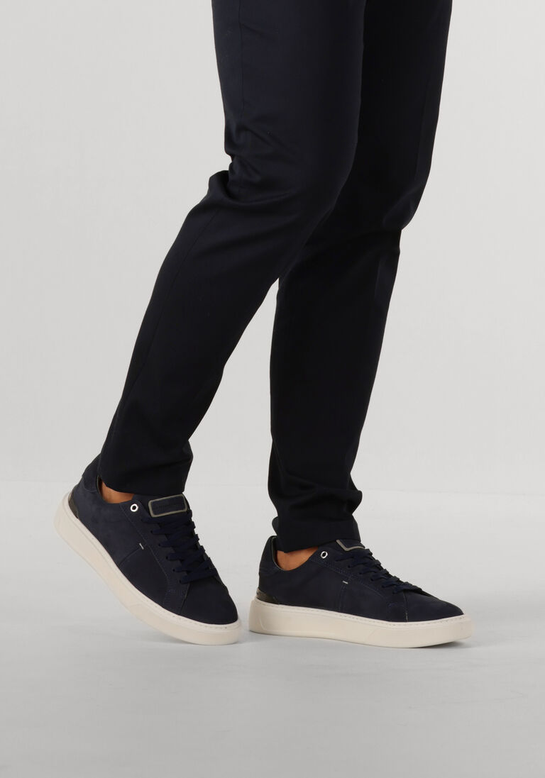 blauwe stefano lauran lage sneakers star 006