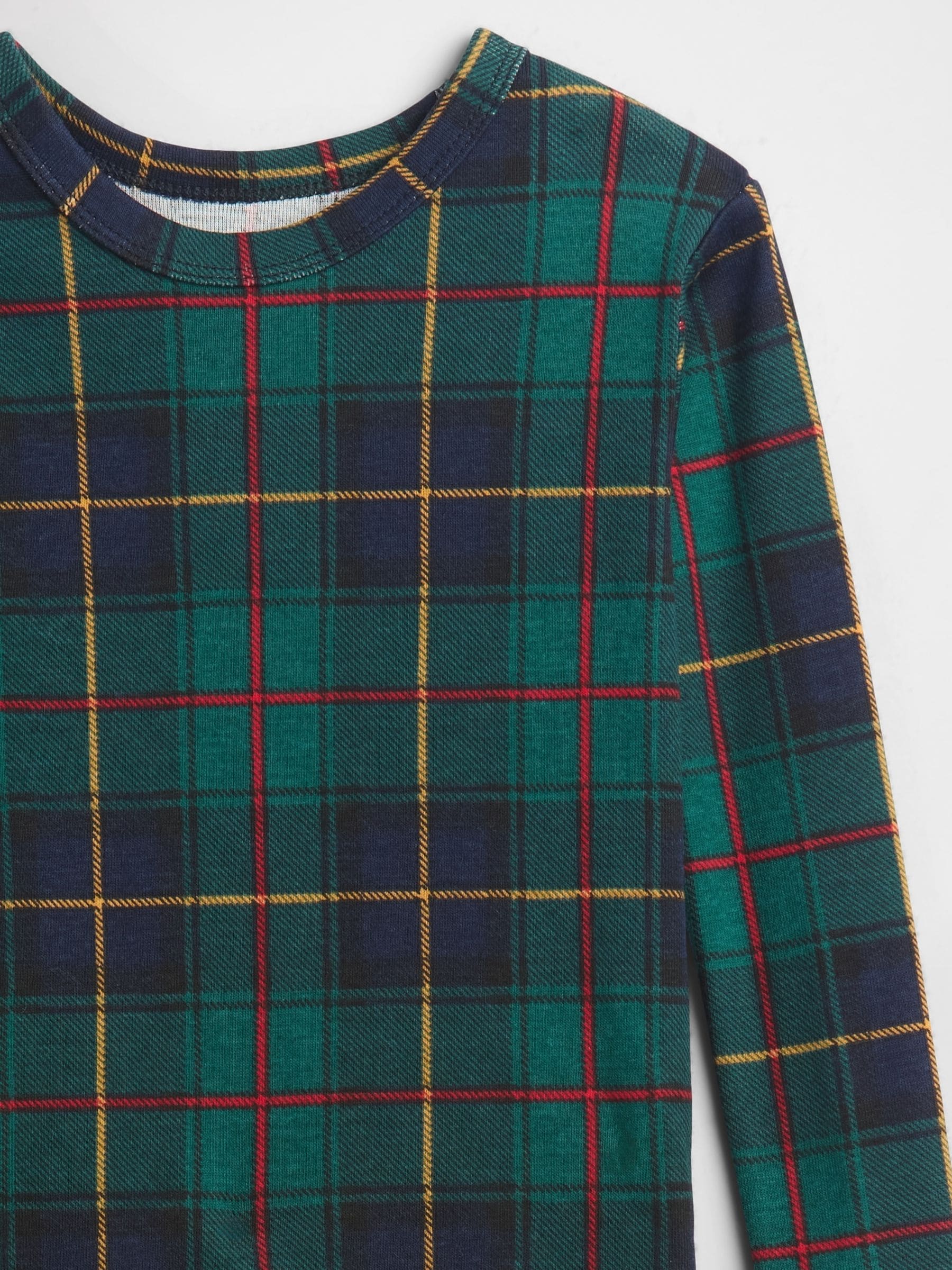 Groen met ruiten - Gap Bijpassende Familie Kerstmis Pyjama's (6mnd -5jr)