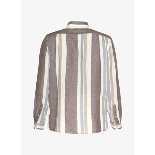 Signal Gino Linen Wide Stripe Skjorte, Blue Mirage, XXL