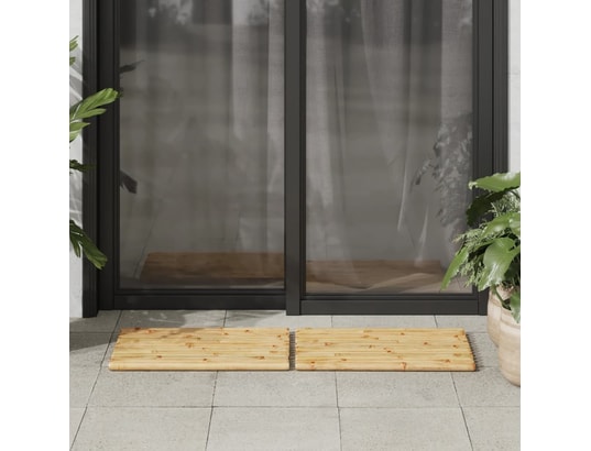 VIDAXL - Tapis de bain 2 pcs 50x35 cm bambou