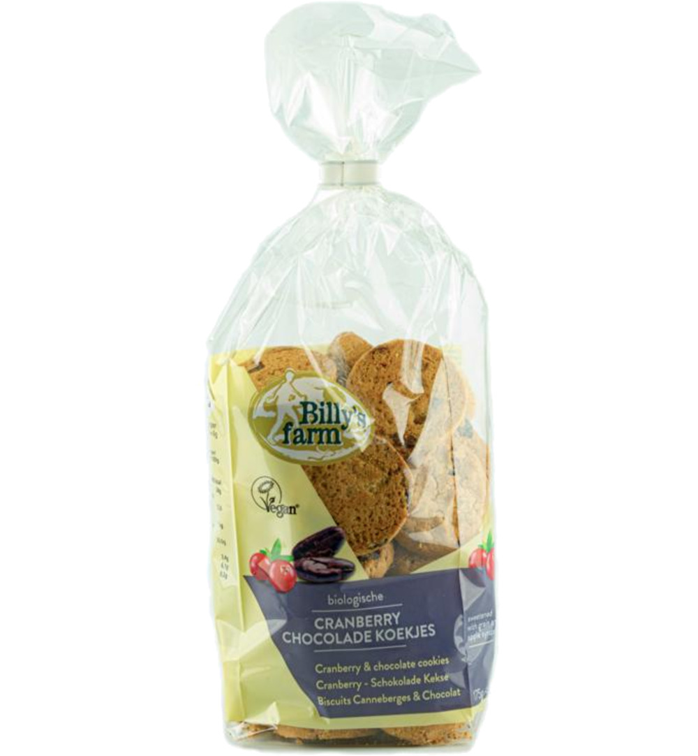 Billy’s Farm Cranberry choco cookies bio (175 gr)