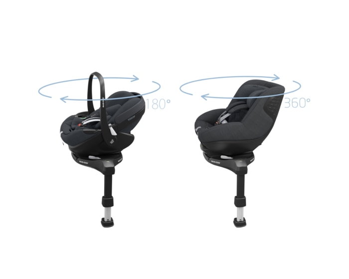 FamilyFix 360 Pro 0 - 4 Y  40 - 105 cm  0 - 17 kg    Innovative SlideTech®-Technologie |    FlexiSpin-Drehung mit nur einer Hand |    Sichere Fahrten ab der Geburt bis zu 4 Jahren |    Visuelles Installationsfeedback |