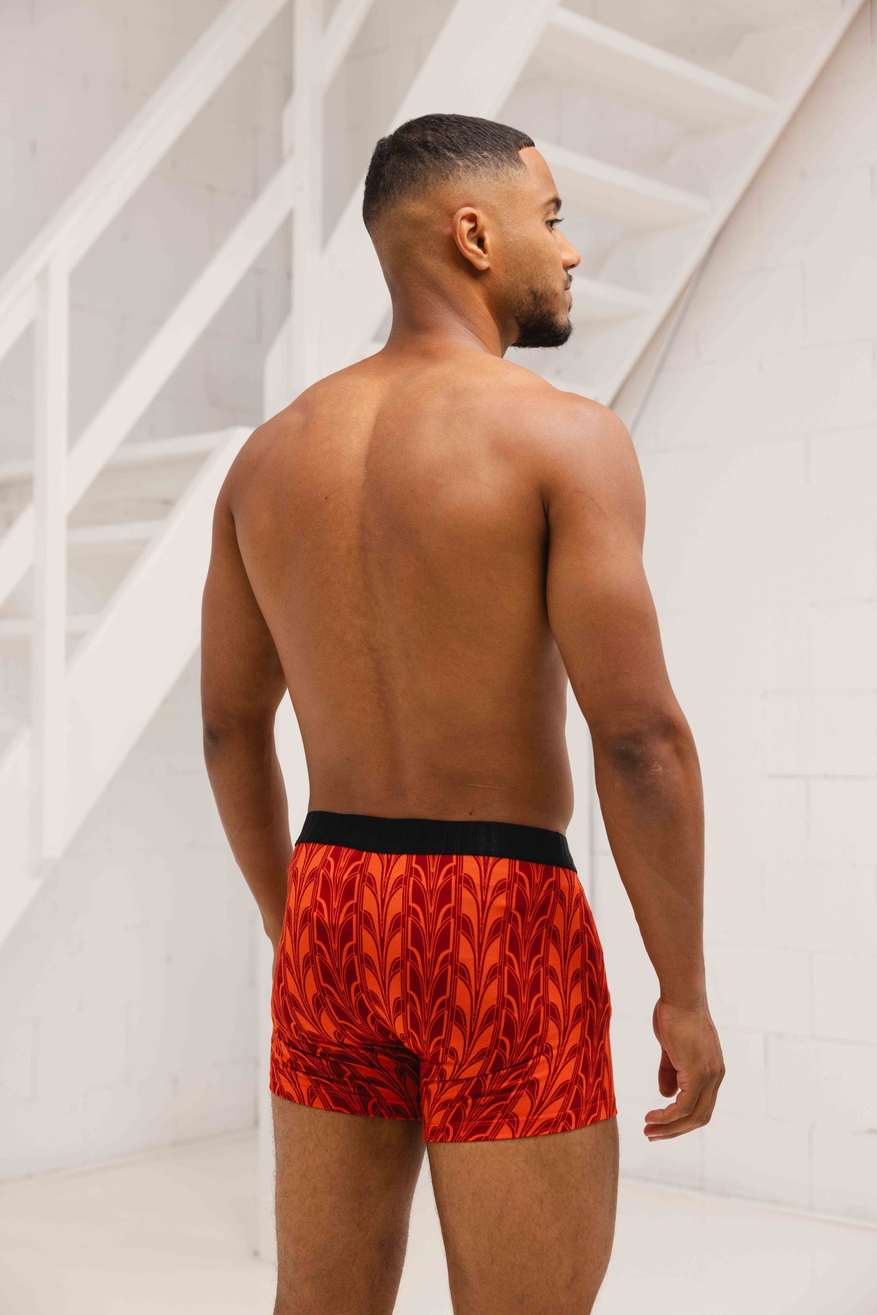 Puma Terrace Print Boxershort 4-Pack Heren Zwart/Rood