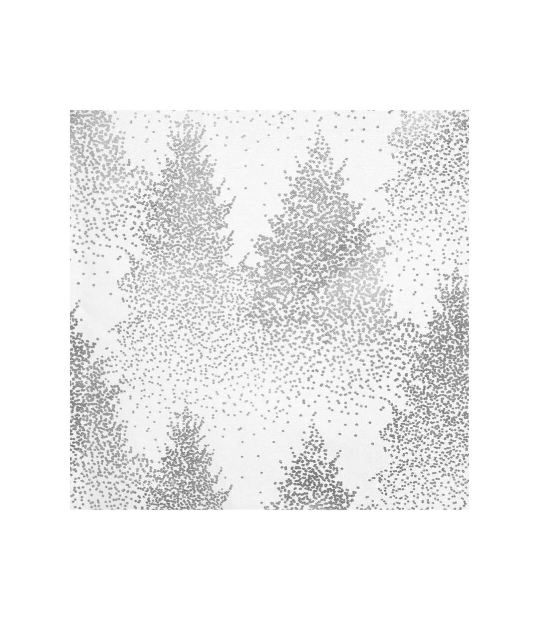 Nappe Imprimée Sapin Colorama 140x240cm Blanc & Argent