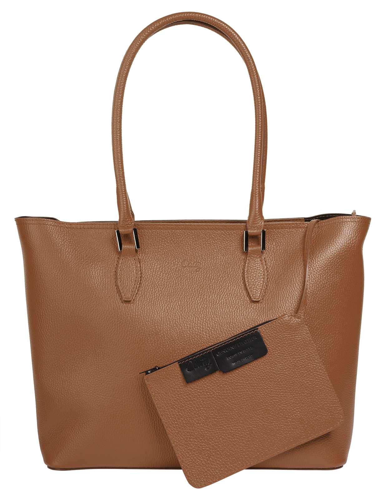 Cluty Shopper echt Leder, Made in Italy