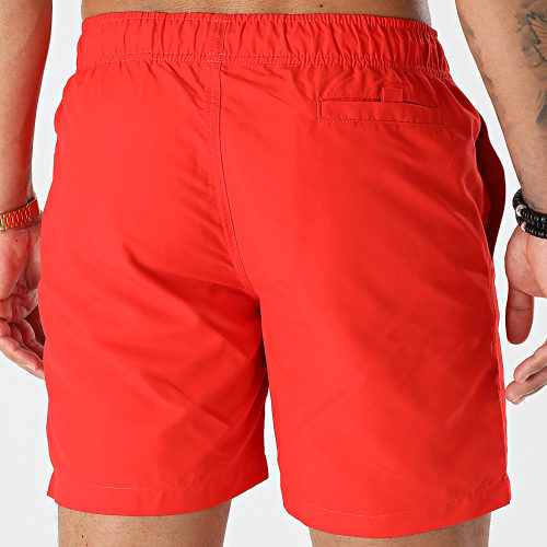 Short De Bain Toto Rouge Noir