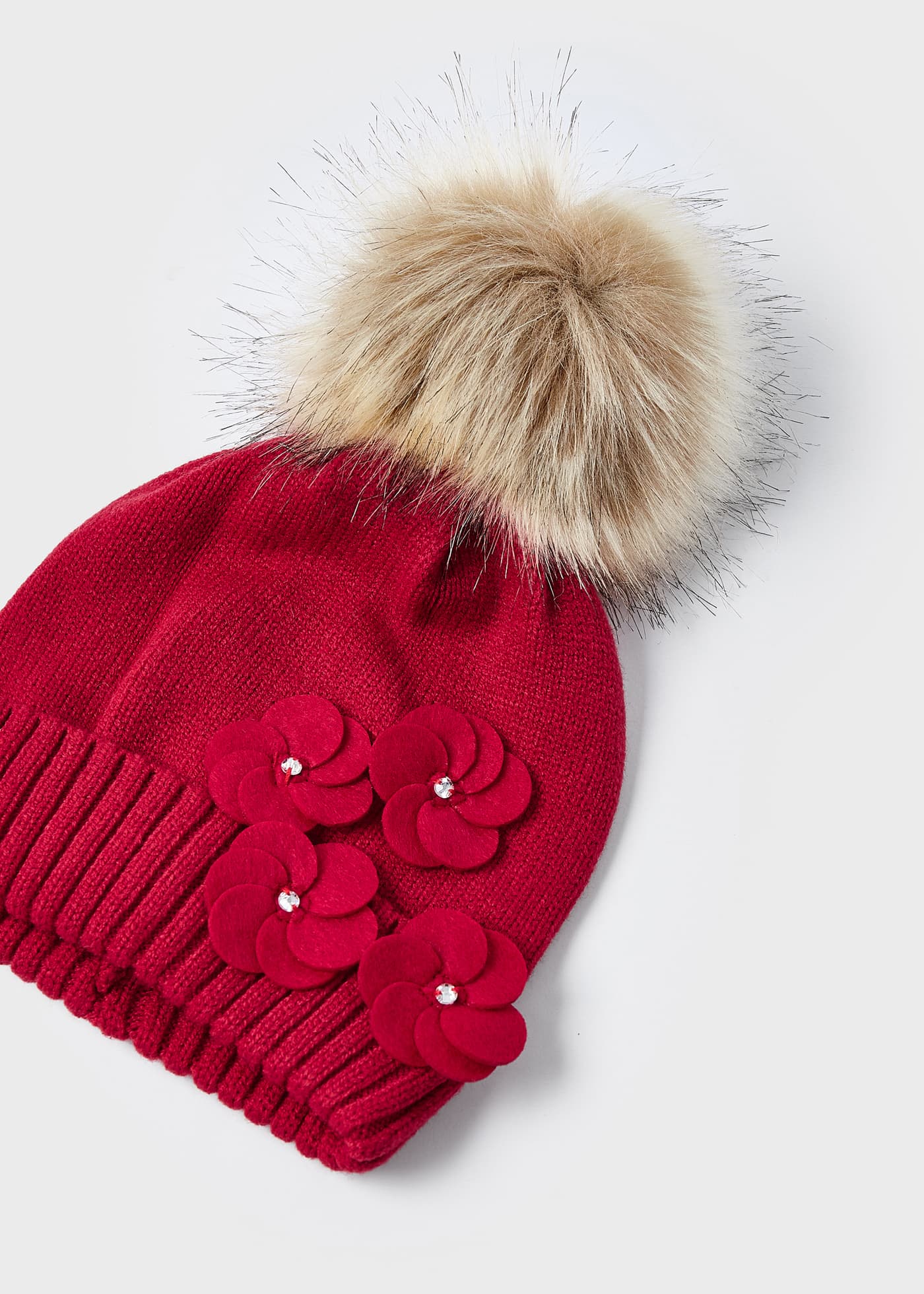 Conjunto de tricô de 3 peças para meninas