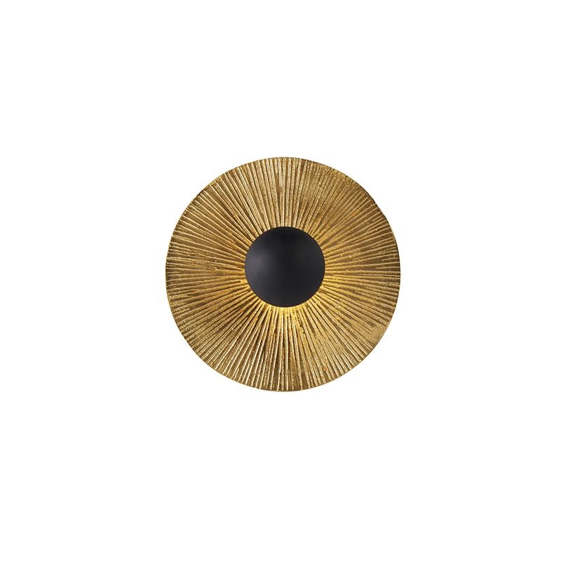 Oosterse plafondlamp goud rond - Konge