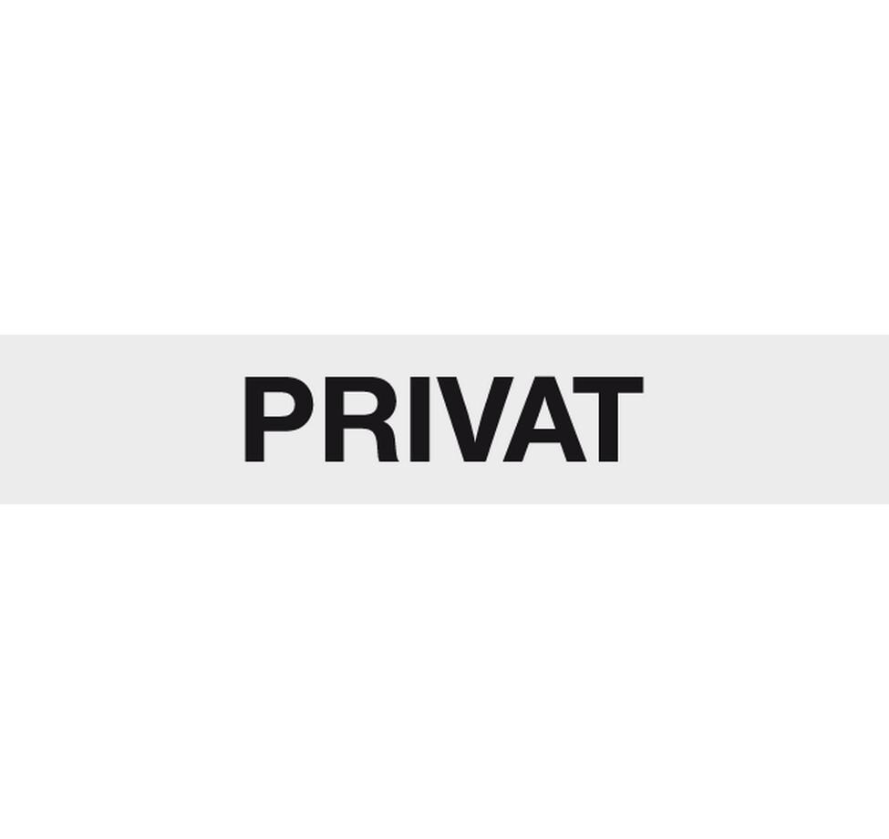 Hinweisschild PrivatHinweisschild aus Aluminium
