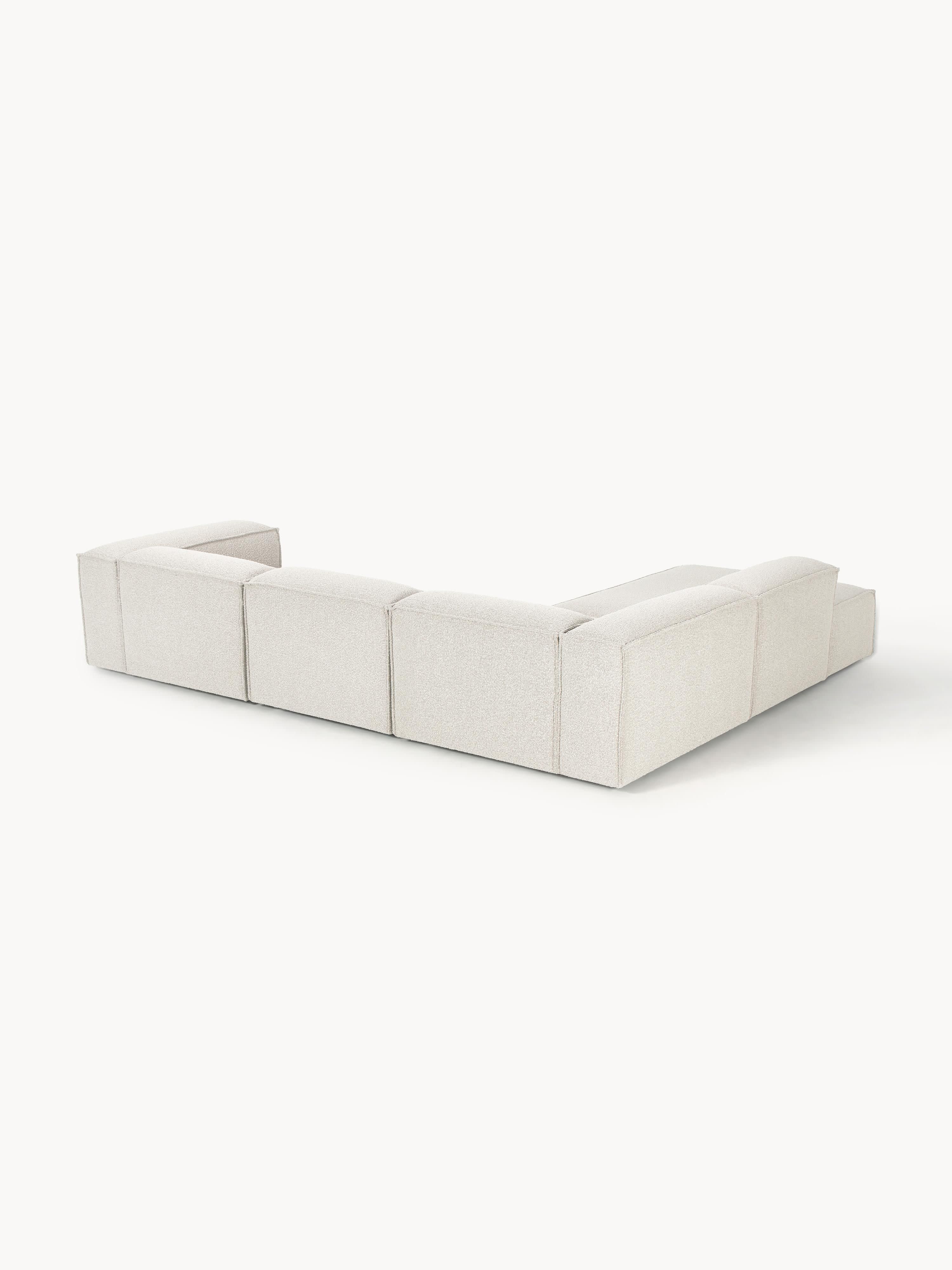 Bouclé modulaire XL hoekbank Lennon (4-zits)