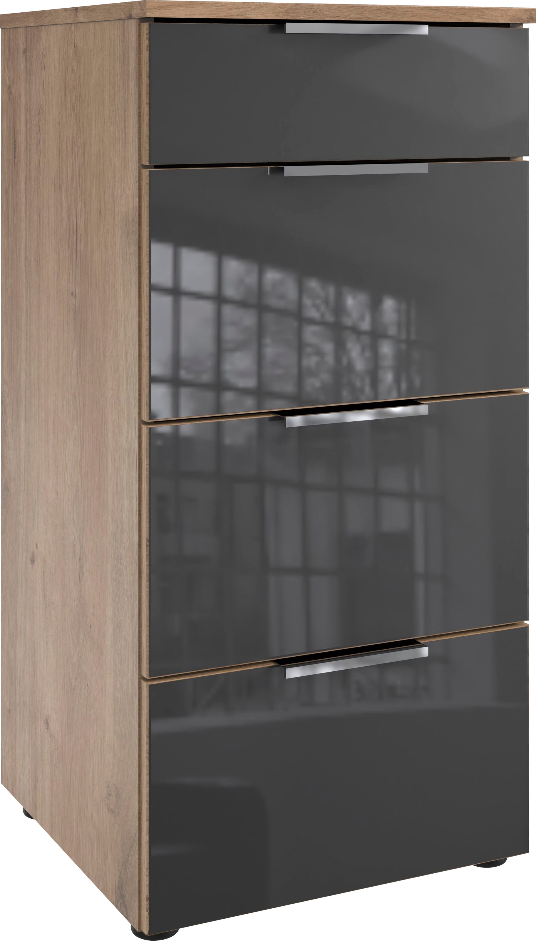 Wimex Schubkastenkommode »Level36 C by fresh to go« mit Glaselementen auf der Front, soft-close Funktion, 41cm breit
