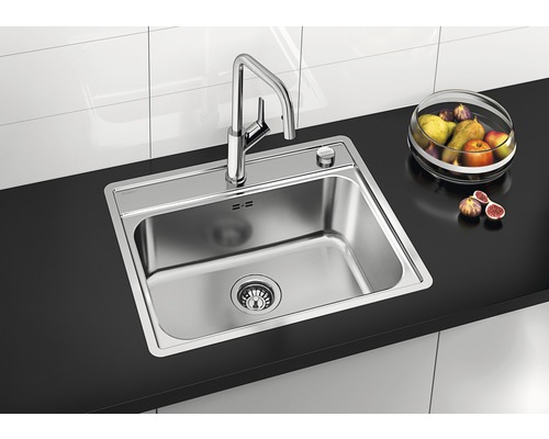 Blanco LEMIS 6-IF spoelbak, 615 x 500 mm, roestvrij staal, geborstelde afwerking, 525109