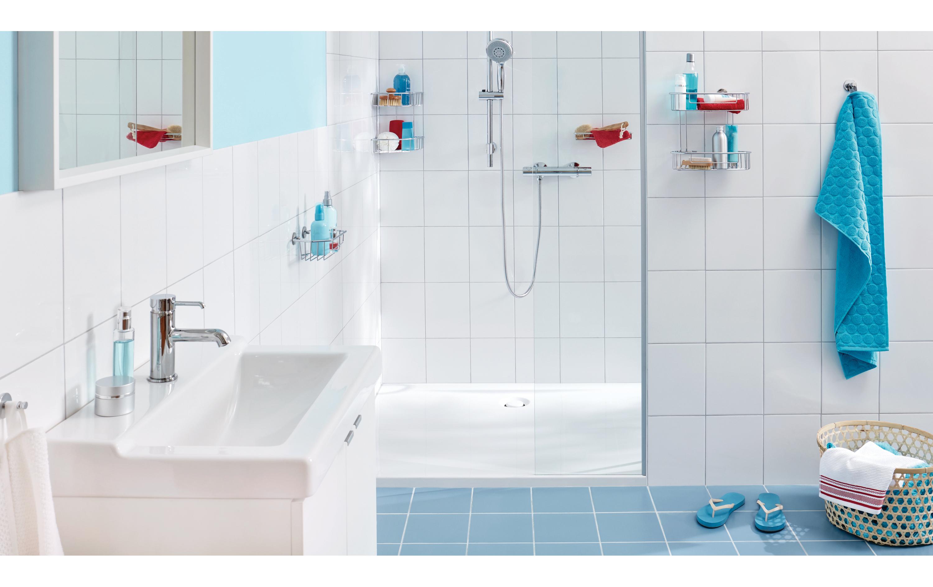 Bad-Utensilienhalter Baath+ Silber, StahlDuschkorb