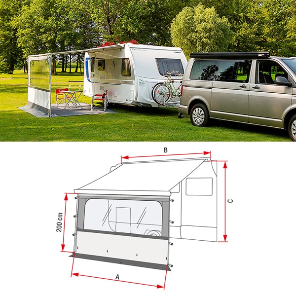Façade store Fiamma BLOCKER PRO 450