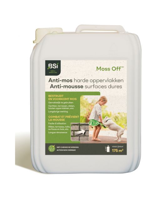 Bsi Mossoff Verharde Oppervlakken - Algen- Mosbestrijding - 5 l