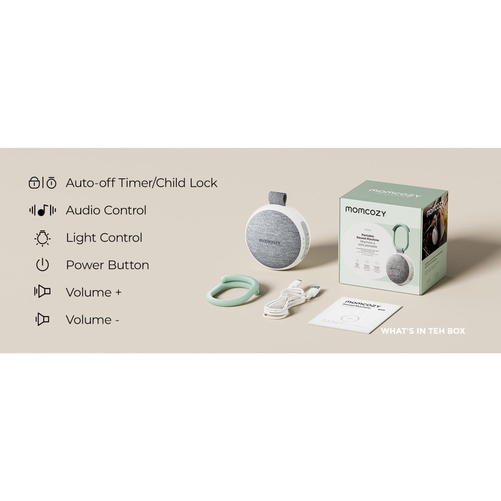 Køb Momcozy Portable Sound Maskine Med Natlys