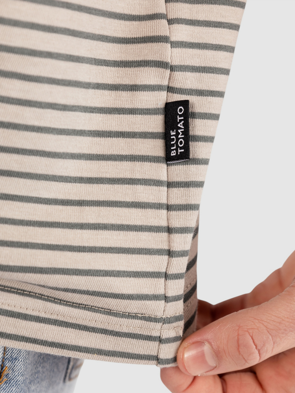 Blue Tomato Striped T-Shirt green stripe