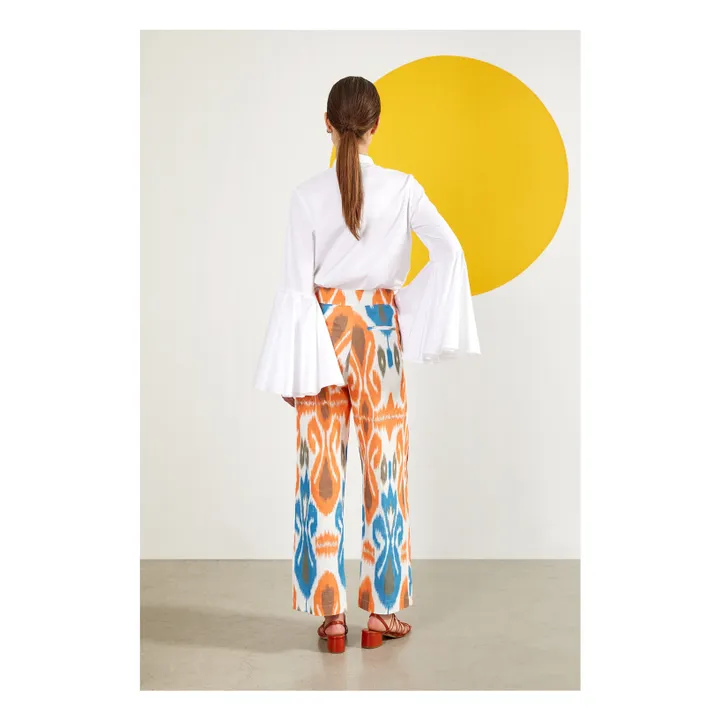 Maria de la Orden Blouse Bellflower | Blanc