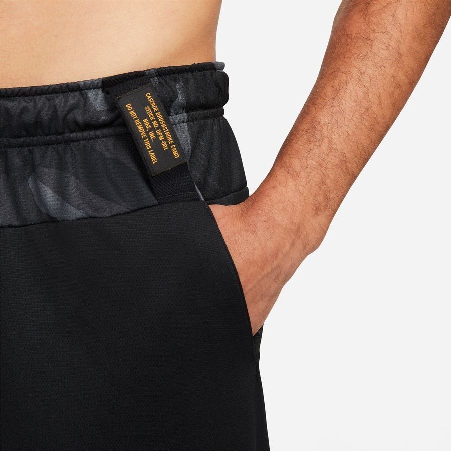 Nike Short d'Entraînement Dri-FIT Knit Camo - Noir/Blanc