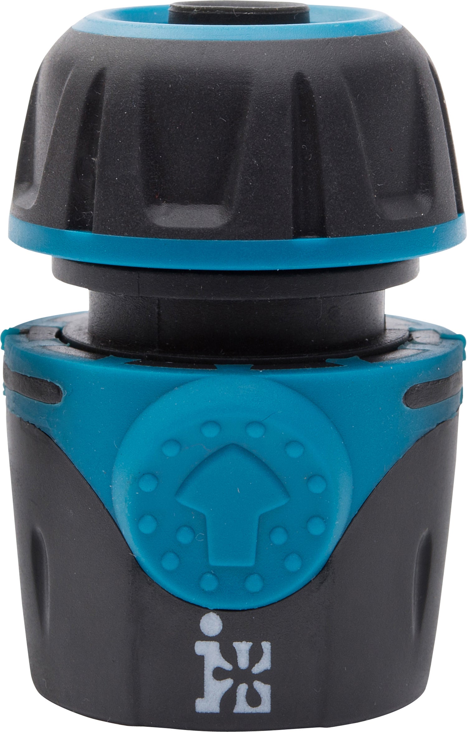 Intratuin koppelstuk 1/2 zwart/blauw