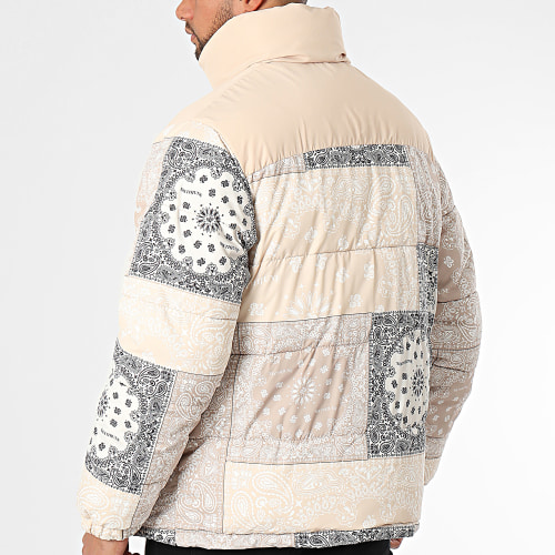 Doudoune Capuche Beige Bandana