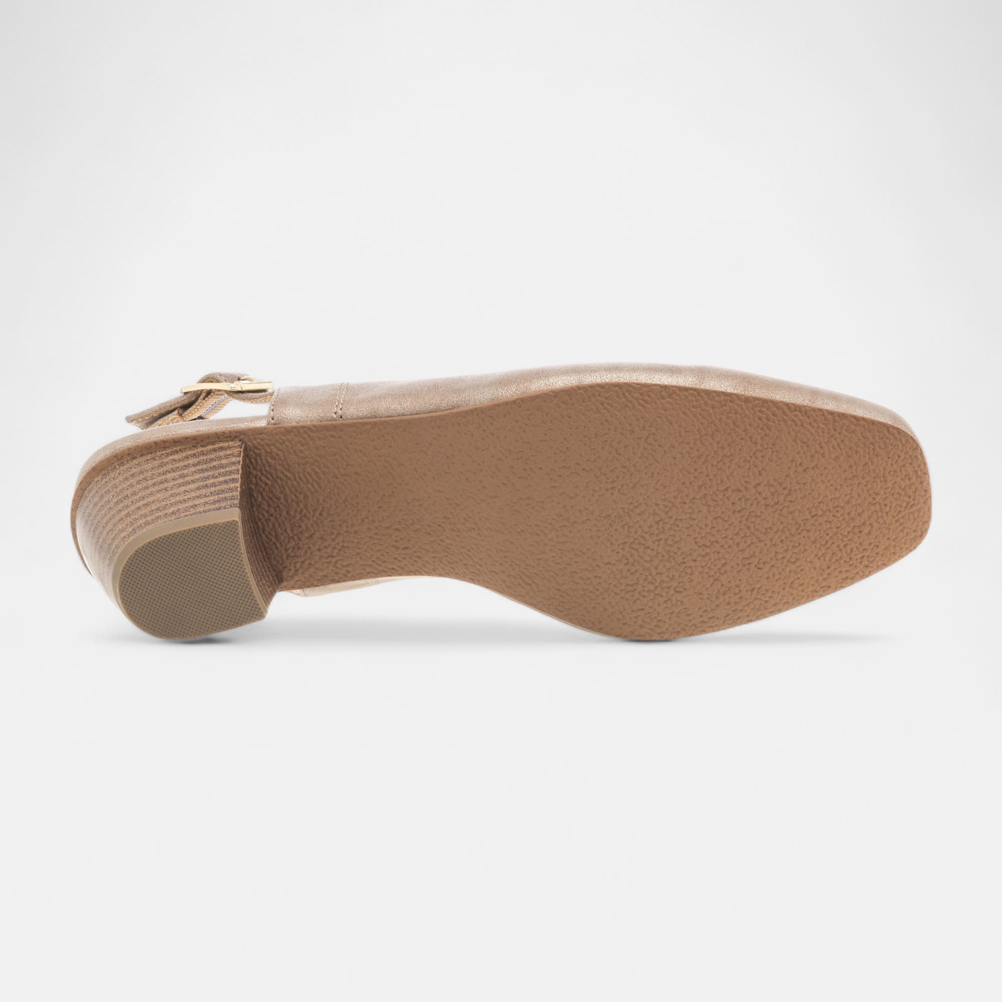 Escarpins avec bride arrière à talon Femme bronze
