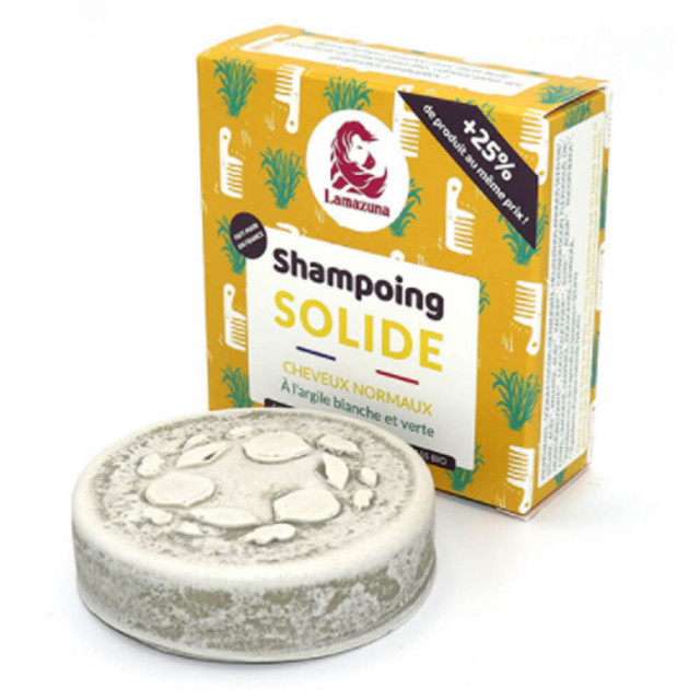 Shampoing Solide à l'argile blanche et verte LAMAZUNA