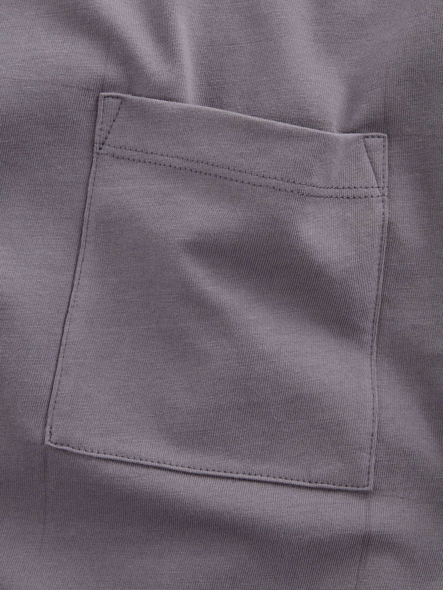 Lila/grijs gemêleerd - Jersey pyjama met korte mouwen