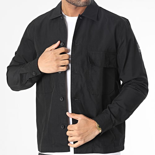 Chemise Manches Longues Cotton Nylon Overshirt 9920 Noir