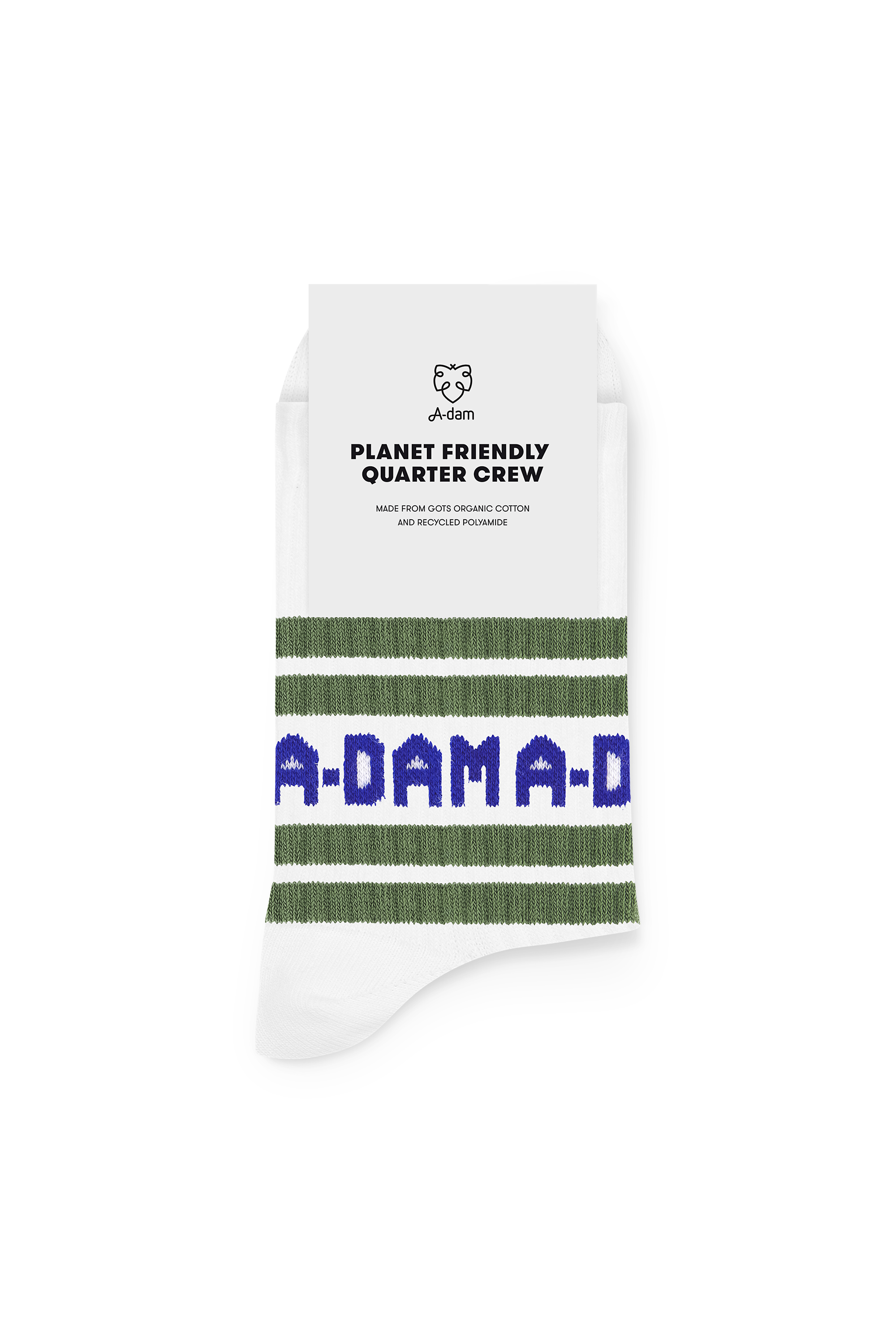 White A-dam Striped
