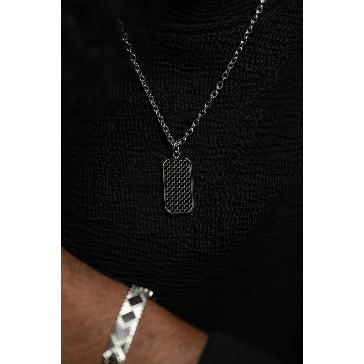 Collier mono-motif Leopold en Acier 316L