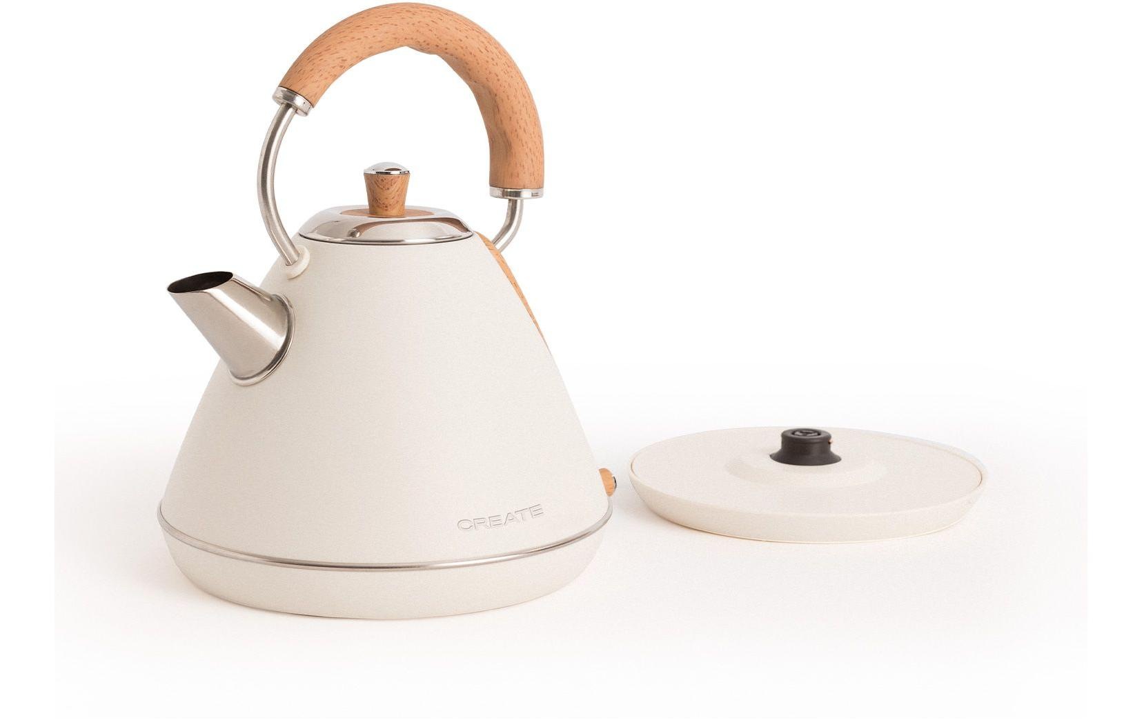Wasserkocher »Create Retro L 45474 l, Crème« 1,7 l 2200 W