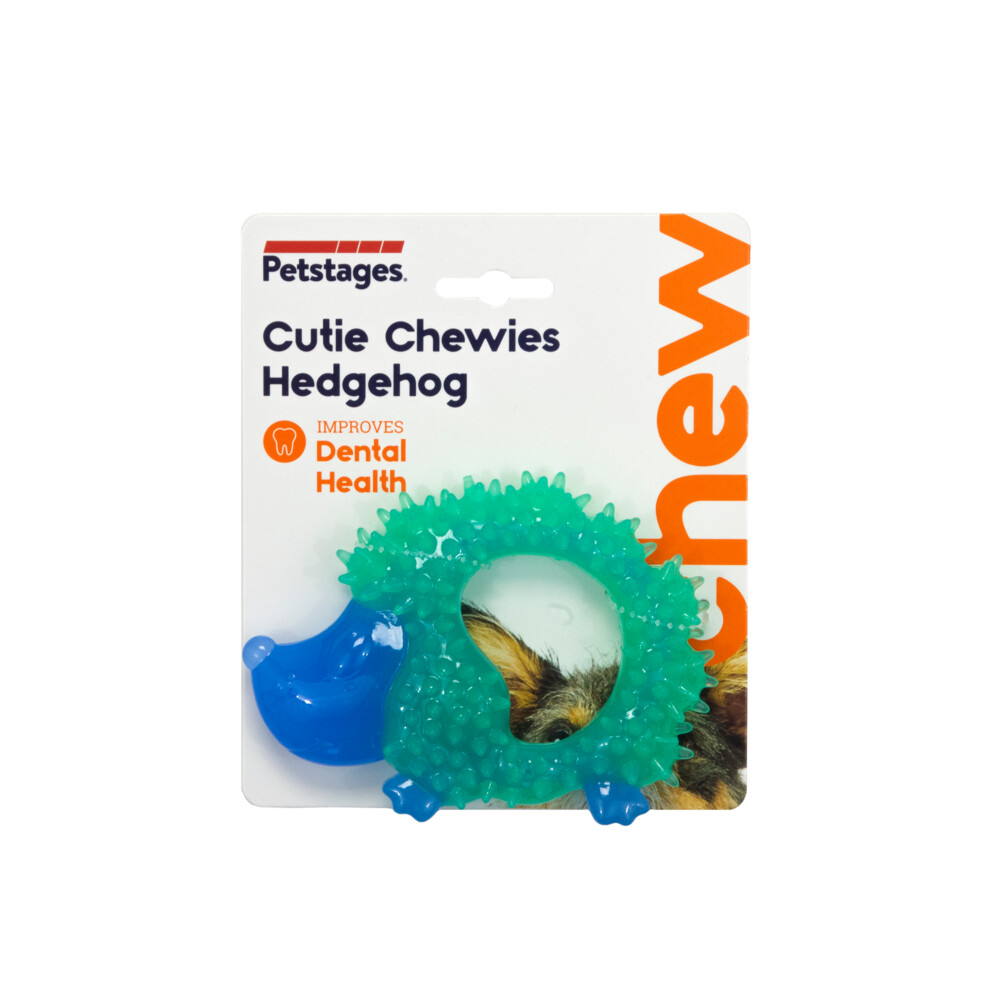 Petstages Dog Cutie Chewies Hedgehog Blauw17,8x 14,0 x 1,5 cm