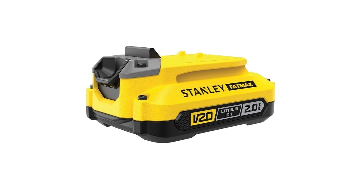 StanleyFATMAX V20 18V 2.0AH Lithium-ion accu oplaadbare batterij  (Geel/zwart)