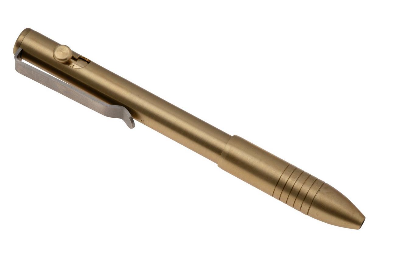 Big Idea Design Bolt Action Pen BA-BS Brass, auto adjusting everyday carry pen