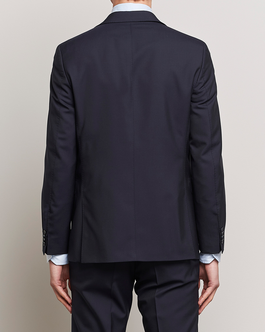 Oscar Jacobson Falk Wool Blazer Navy