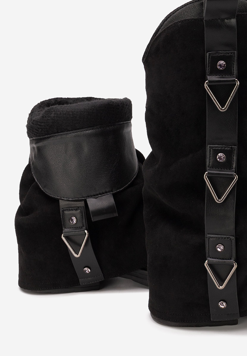 Bottes courtes femme noires Ismoria