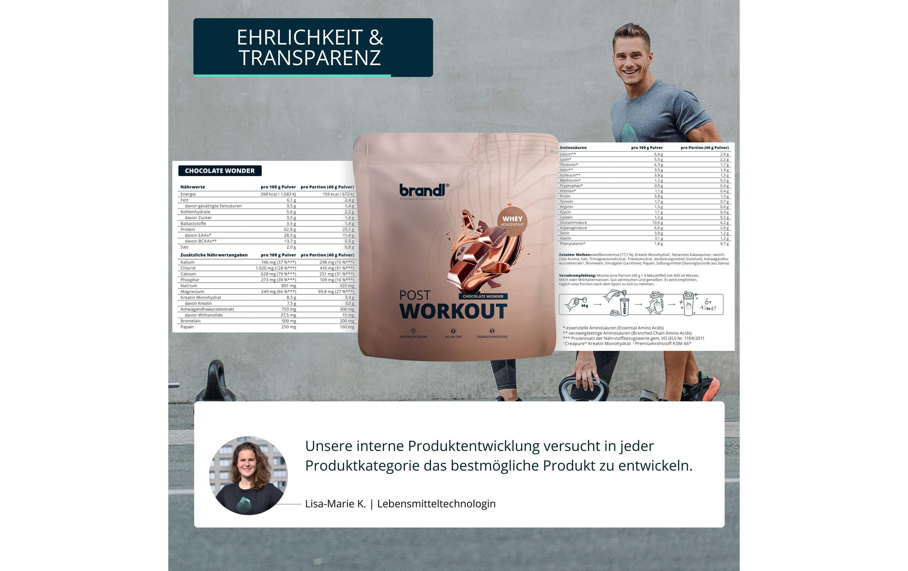 Pulver Post Workout 2.0 Whey Schokolade 1000 gProtein-Pulver