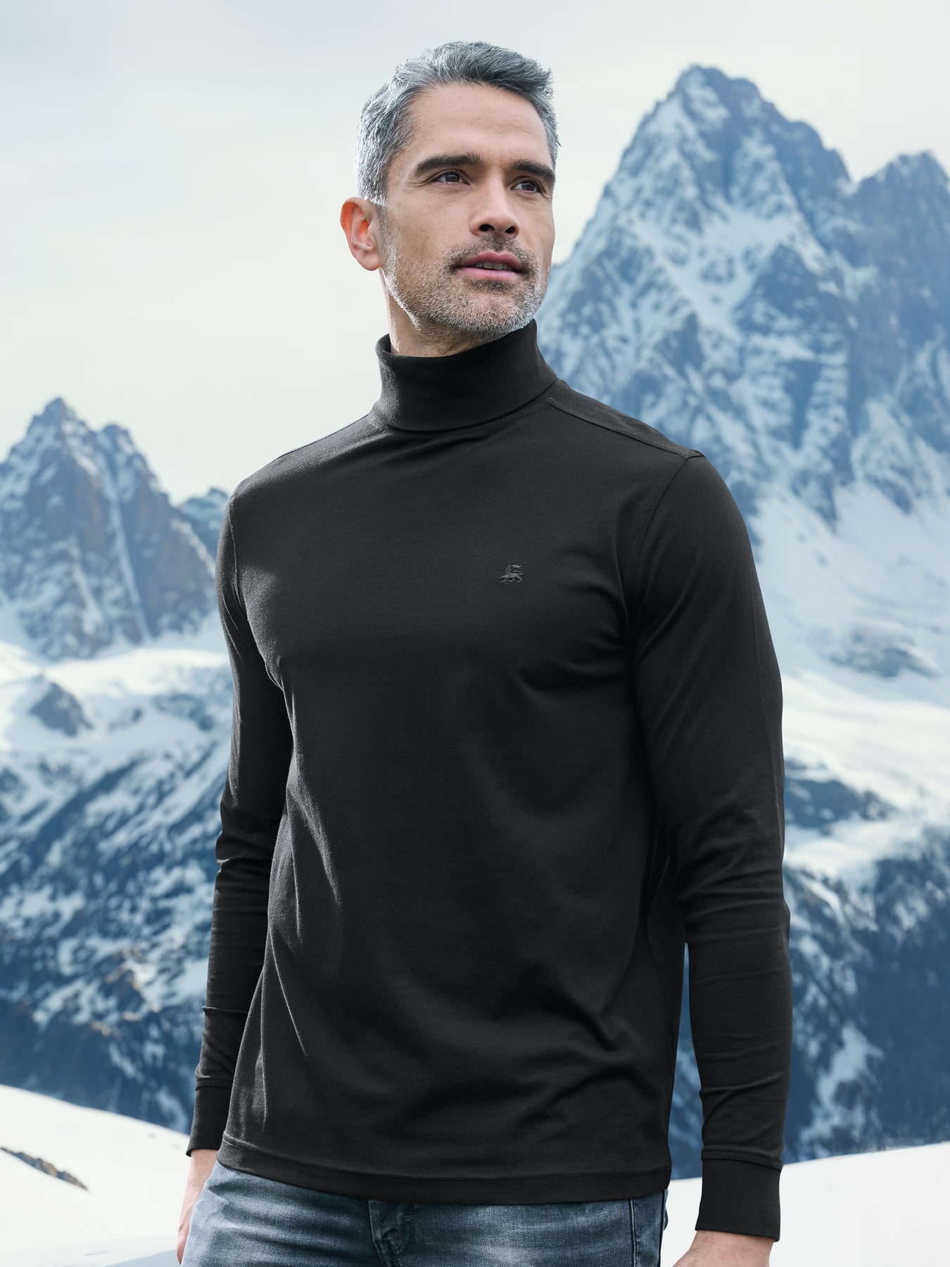 Rollkragenshirt aus weicher Baumwolle