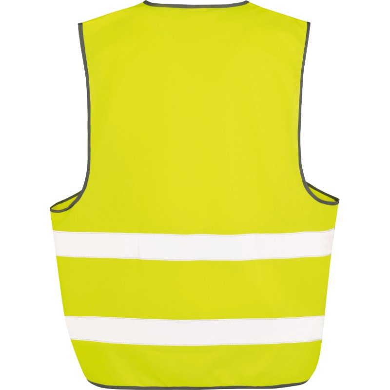 Gilet de sécurité publicitaire fluo à 2 bandes de sécurité - marquage 1 couleur