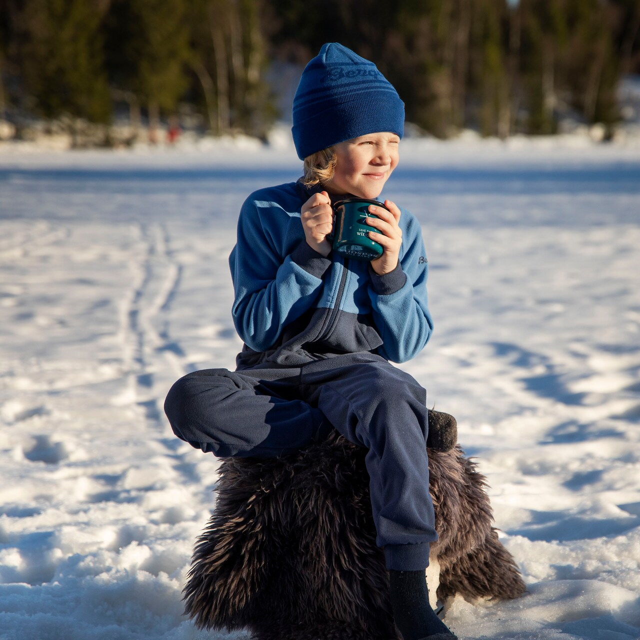 Bergans Smådøl V5 LongZip Kids Set<br>Varmt og deilig fleece-sett til barn