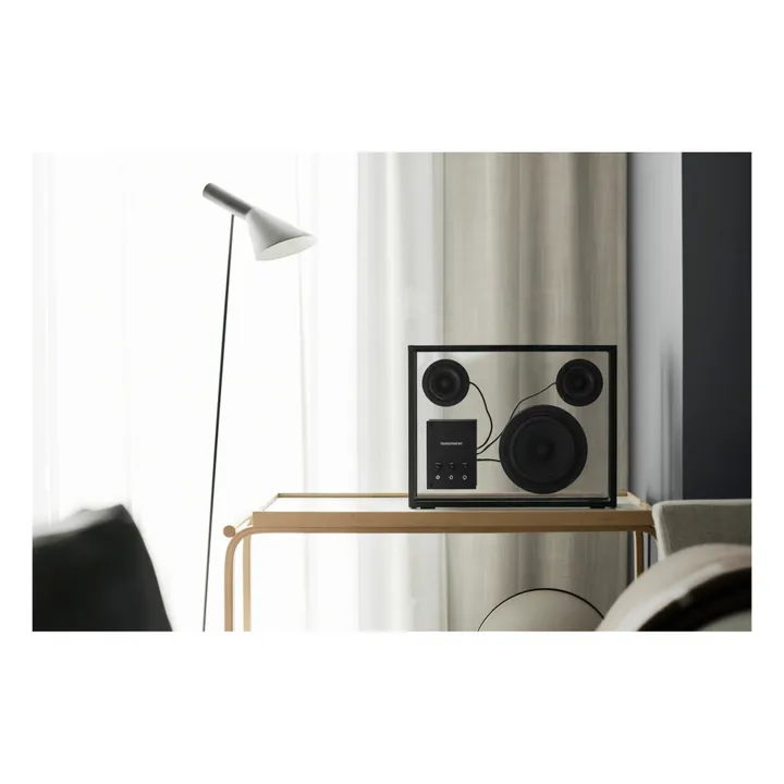 Transparent Speaker Enceinte en verre trempé | Noir