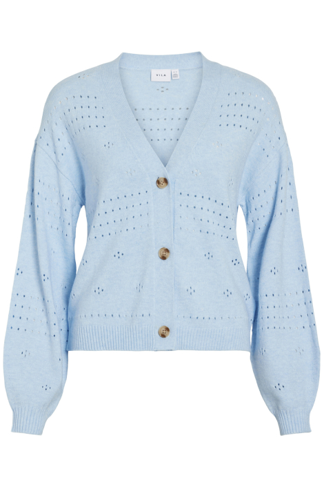 Vila blauwe dames vest