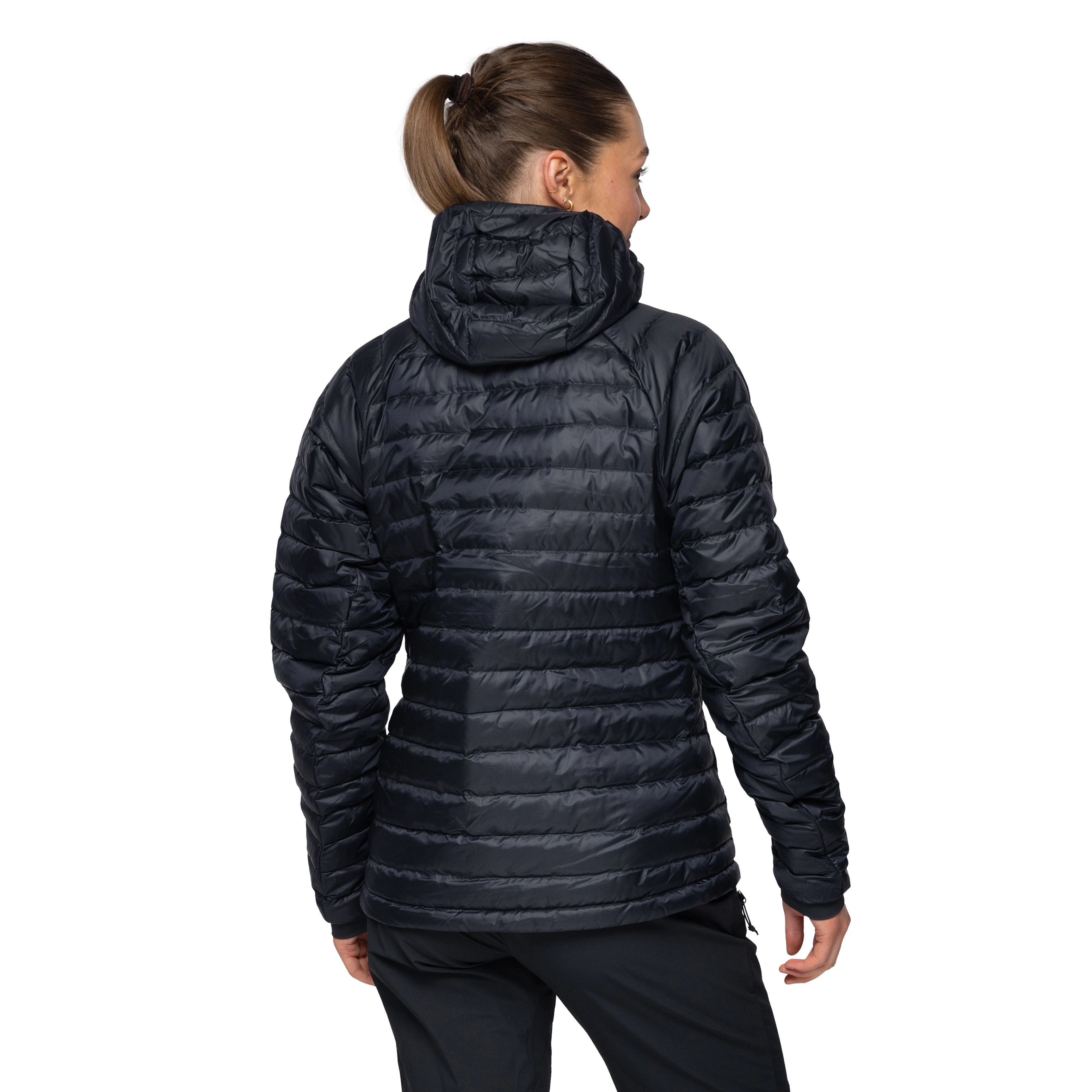 Vaagaa Light Down Jacket Hood Women Black