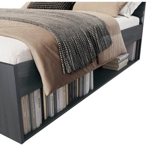 Houten Bed Genua - Antraciet - Met Lade
